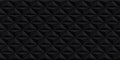 Volume realistic vector black texture, geometric seamless tiles pattern, design dark background for you projects