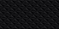 Volume realistic vector black texture, geometric seamless tiles pattern, design dark background for you projects