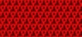 Volume realistic vector cubes texture, red geometric seamless tiles pattern, design background for you projects Royalty Free Stock Photo