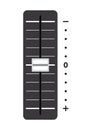 Volume setting slider. Vector illustration decorative background design