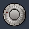 Volume settings, sound control knob Royalty Free Stock Photo