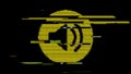 ASCII volume symbol glitch yellow