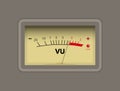 Volume unit (VU) meter