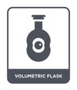 volumetric flask icon in trendy design style. volumetric flask icon isolated on white background. volumetric flask vector icon Royalty Free Stock Photo