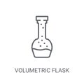 Volumetric flask icon. Trendy Volumetric flask logo concept on w Royalty Free Stock Photo