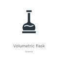 Volumetric flask icon vector. Trendy flat volumetric flask icon from science collection isolated on white background. Vector Royalty Free Stock Photo