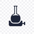 Volumetric flask transparent icon. Volumetric flask symbol design from Science collection. Royalty Free Stock Photo