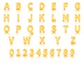 Volumetric gold letters