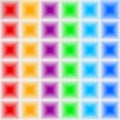 Volumetric, three-dimensional color seamless texture rhombus rectangular shape