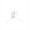 Volumetric Triangle Elongated Along Coordinate