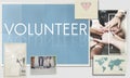 Volunteer Aid Assist Charity Giving Service Help Concept Royalty Free Stock Photo