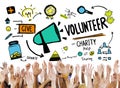 Volunteer Charity and Relief Work Donation Help Concept Royalty Free Stock Photo