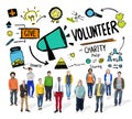Volunteer Charity Relief Work Donation Help Concept Royalty Free Stock Photo