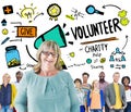 Volunteer Charity Relief Work Donation Help Concept Royalty Free Stock Photo