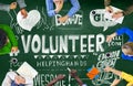 Volunteer Donate Give Helping Hand Concept Royalty Free Stock Photo