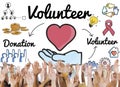 Volunteer Donation Welfare Helping Hand Concept