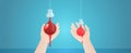 donor blood life world give help heart donation health day. Generative AI.