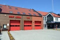 Volunteer Fire Department and Police Station building. Leba, Poland