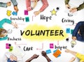 Volunteer Help Donation Hope Kindness Concept Royalty Free Stock Photo