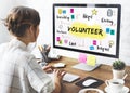 Volunteer Help Donation Hope Kindness Concept Royalty Free Stock Photo