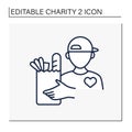 Volunteer line icon