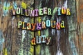 Volunteer parent adult school playground duty help leadership children fun