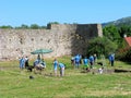 Volunteers, archaeological excavations