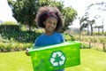 Volunteers collecting rubbish and recycling