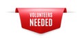 Volunteers needed symbol. Volunteering service sign. Vector Royalty Free Stock Photo