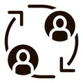 Volunteers Support Person Vector Icon