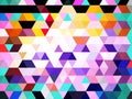 A voluptuous digital pattern of colorful illustration of tiles Royalty Free Stock Photo