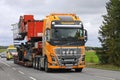 Volvo FH16 Hauls Overside Load in Traffic