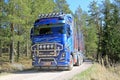 Volvo FH16 750 Timber Truck on Rural Road