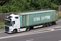 Truck with China Shipping container