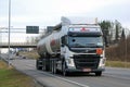 Volvo FM tank truck in ADR transport