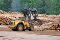 Volvo L180F HL Log Loader at Lumber Yard