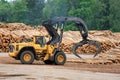 Volvo L180F HL Log Loader at Lumber Yard