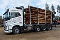 Volvo logging truck or timber lorry