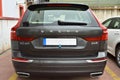 Volvo logo, luxury car in Istanbul city, May 11 2023 Istanbul Pendik Turkey used car market