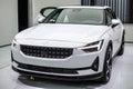 Volvo Polestar 2 at Geneva International Motor Show, all-electric 5-door fastback developed by Polestar