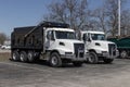 Volvo Semi Tractor Trailer Big Rig Truck display at a dealership. Volvo Trucks is one of the largest truck manufacturers