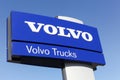 Volvo trucks sign on a panel Royalty Free Stock Photo