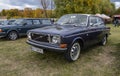 1967 Volvo 142 is a two-door version of the Volvo 140 presented on exhibition of retro cars in Kyiv