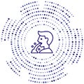 vomit vector icon. vomit editable stroke. vomit linear symbol for use on web and mobile apps, logo, print media. Thin line