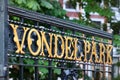 Vondelpark entrance gate