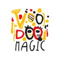 Voodoo African and American magic logo text