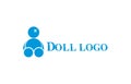 Voodoo broken doll logo