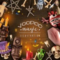 Voodoo Magic Realistic Frame Royalty Free Stock Photo