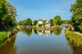 The Rain River de Loire and the Canal of OrlÃÂ©ans near the town of Combleux, Loiret, France.