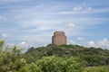 VOORTREKKER MONUMENT ON VEGETATION COVERED HILL Royalty Free Stock Photo